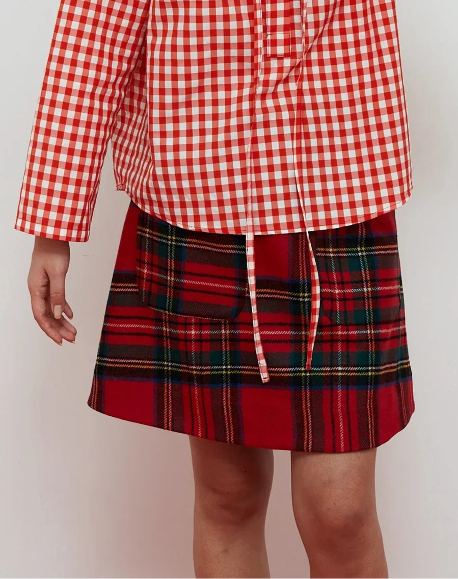 Wink Skirt in Red - Image 4
